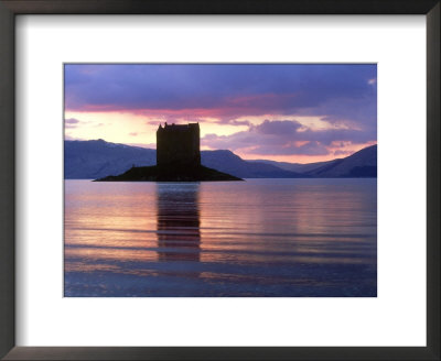 Castle Stalker At Dusk, Argyll, Scotland by Iain Sarjeant Pricing Limited Edition Print image