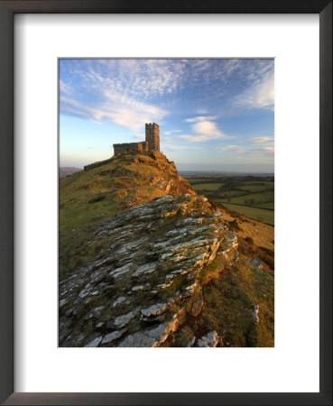 Brentor Church At Sunset, Uk by David Clapp Pricing Limited Edition Print image