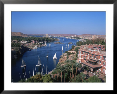 Nile And Old Cataract Hotel, Aswan, Egypt by David Ball Pricing Limited Edition Print image