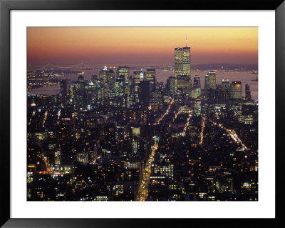 New York City Skyline At Night, Ny by Barry Winiker Pricing Limited Edition Print image