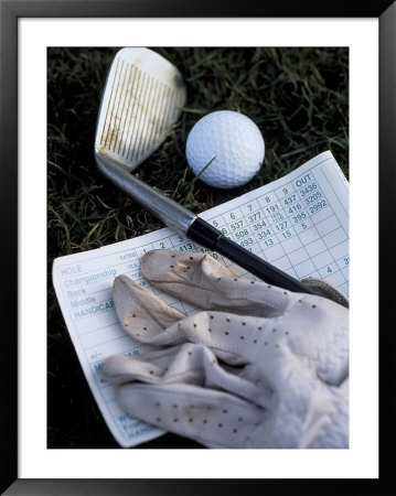 Golf Ball, Club, Golf Glove, And Score Card by Eric Kamp Pricing Limited Edition Print image