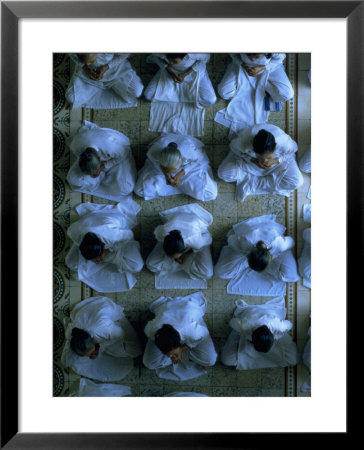 Monks Praying, Cao Dai Temple, Tay Ninh, Vietnam by Shmuel Thaler Pricing Limited Edition Print image