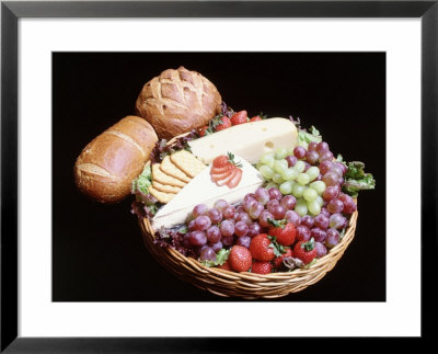 Setting Of Bread, Cheese, And Fruit by Jeffry Myers Pricing Limited Edition Print image