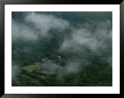Aerial Of The Ruins Of A Mayan City Located Deep In The Forest by Kenneth Garrett Pricing Limited Edition Print image
