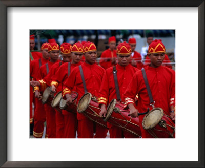 Drum Procession For The Royal Ploughing Festival, Held At Sanam Luang, Bangkok, Thailand by Joe Cummings Pricing Limited Edition Print image