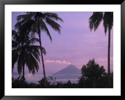 Active Volcano, Merapi From Borobodur, Indonesia by Sandy Ostroff Pricing Limited Edition Print image