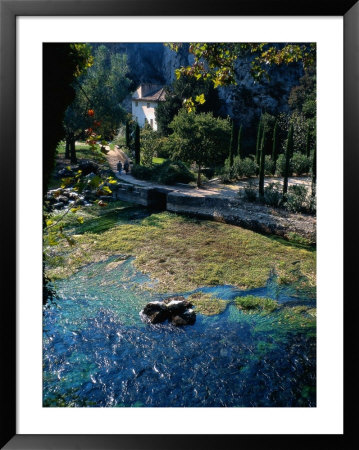 Water, House And Couple, Provence, Fr by Ken Glaser Pricing Limited Edition Print image