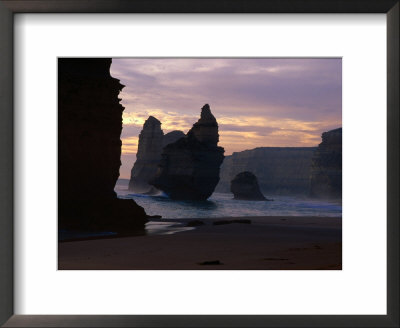 The Twelve Apostles And Surrounding Cliffs From Sand, Port Campbell National Park, Australia by Rodney Hyett Pricing Limited Edition Print image