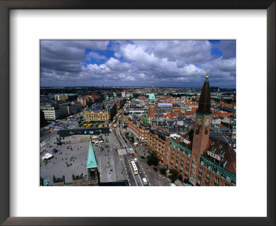 Radhuspladsen (City Hall Square) And Copenhagen From The City Hall Tower, Copenhagen, Denmark by Anders Blomqvist Pricing Limited Edition Print image