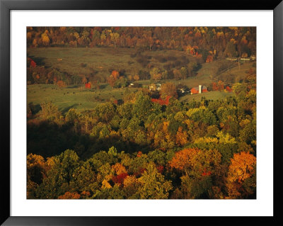 Farmlands And George Washington National Forest Seen From Skyline Drive by Raymond Gehman Pricing Limited Edition Print image