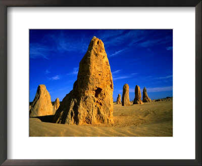 The Pinnacles, Ancient Limestone Pillars Towering Above Desert, Nambung National Park, Australia by John Banagan Pricing Limited Edition Print image