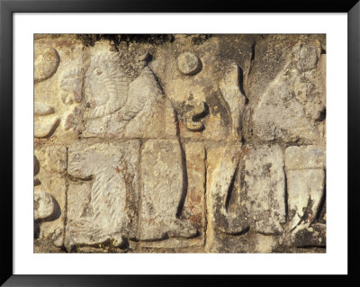 Stone Decorations, Chichen Itza Ruins, Maya Civilization, Yucatan, Mexico by Michele Molinari Pricing Limited Edition Print image
