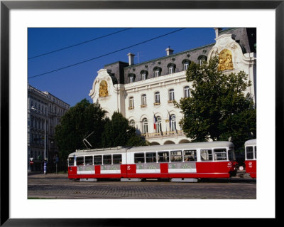 Tram And Viennese Building, Vienna, Austria by Diana Mayfield Pricing Limited Edition Print image