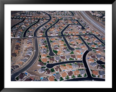 Aerial View Of Las Vegas Suburb, Las Vegas, Nevada, Usa by Jim Wark Pricing Limited Edition Print image
