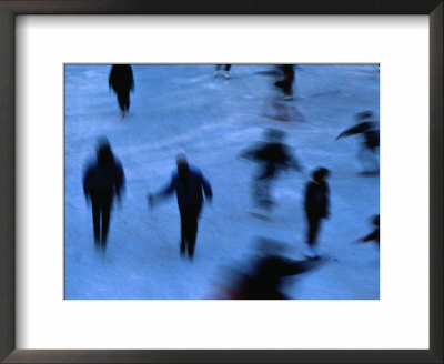 Ice Skaters In Central Park, New York City, New York, Usa by Ray Laskowitz Pricing Limited Edition Print image