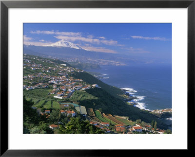 Aerial View Of The North Coast And Mount Teide, Tenerife, Canary Islands, Atlantic, Spain, Europe by John Miller Pricing Limited Edition Print image