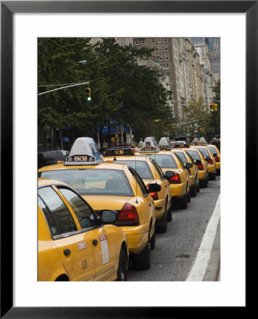 Taxi Cabs, Manhattan, New York City, New York, United States Of America, North America by Amanda Hall Pricing Limited Edition Print image
