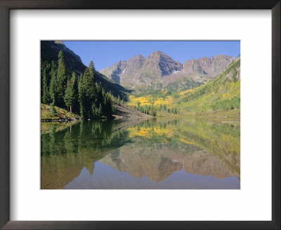 Maroon Bells, Aspen, Colorado, Rocky Mountains, Usa by Jean Brooks Pricing Limited Edition Print image