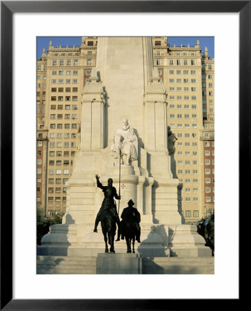 Cervantes Monument, Madrid, Spain, Europe by Upperhall Ltd Pricing Limited Edition Print image