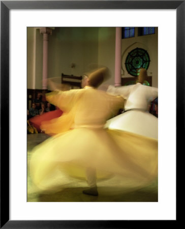 Whirling Dervishes, Sufis Dancing, Istanbul, Turkey, Europe by Bruno Morandi Pricing Limited Edition Print image