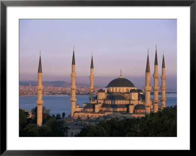 Dome And Minarets Of The Blue Mosque (Sultan Ahmat Mosque), Istanbul, Turkey by Bruno Morandi Pricing Limited Edition Print image