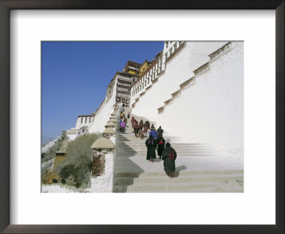 Steps Up To The Potala Palace, Lhasa, Tibet, China, Asia by Gavin Hellier Pricing Limited Edition Print image