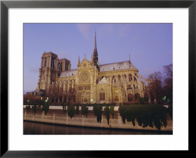 Notre Dame Cathedral By The River Seine, Paris, France, Europe by Peter Scholey Pricing Limited Edition Print image