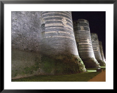 Chateau D'angers Castle At Night, Centre Maine Et Loire, France by Per Karlsson Pricing Limited Edition Print image