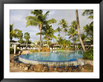 Pool And Gardens, Four Seasons Resort, Nevis, Caribbean by Greg Johnston Pricing Limited Edition Print image