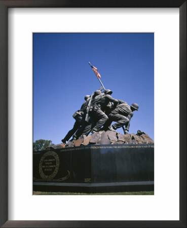 Iwo Jima War Memorial To The U.S. Marine Corps, Second World War, Arlington, Usa by Geoff Renner Pricing Limited Edition Print image