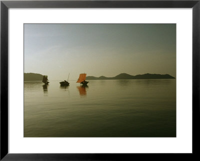 Cluster Of Kabangs Reflected In A Quiet Sea At Dusk by Nicolas Reynard Pricing Limited Edition Print image