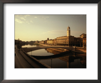 River Arno And Ponte Di Mezzo, Venice, Italy by Jon Davison Pricing Limited Edition Print image