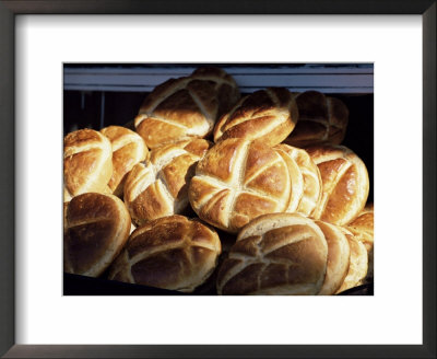 One Of Many Types Of Turkish Bread, Turkey, Eurasia by Michael Short Pricing Limited Edition Print image