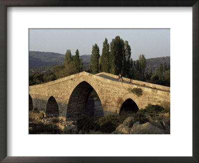 Ottoman Bridge Dating From The 14Th Century, Assos, Aegean, Turkey, Anatolia, Eurasia by Adam Woolfitt Pricing Limited Edition Print image