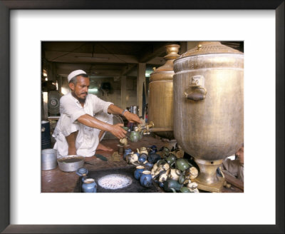 Tea Stall, Peshawar, North West Frontier Province, Pakistan by Doug Traverso Pricing Limited Edition Print image
