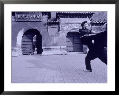Couple Dancing, Jingshan Park, Beijing, China by Walter Bibikow Pricing Limited Edition Print image