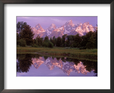 Mountains And Lake, Grand Teton National Park, Wy by Russell Burden Pricing Limited Edition Print image