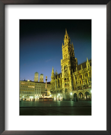 The Marienplatz At Night by Taylor S. Kennedy Pricing Limited Edition Print image