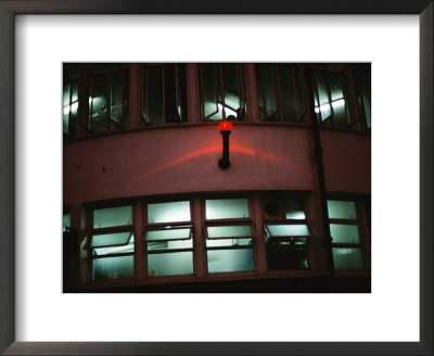 Green And Red Lights On The Star Ferry Terminal In Hong Kong by Eightfish Pricing Limited Edition Print image