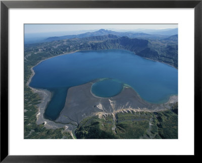 Aerial View Of A Crater Lake by Peter Carsten Pricing Limited Edition Print image