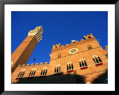 Torre Del Magia And Palazzo Publicco On Palio Day, Siena, Tuscany, Italy by David Tomlinson Pricing Limited Edition Print image