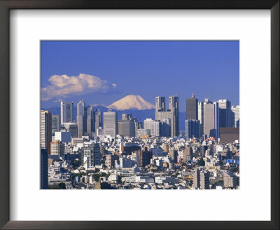 Mt.Fuji And Tokyo Shinjuku Area Skyline, Tokyo, Japan by Steve Vidler Pricing Limited Edition Print image