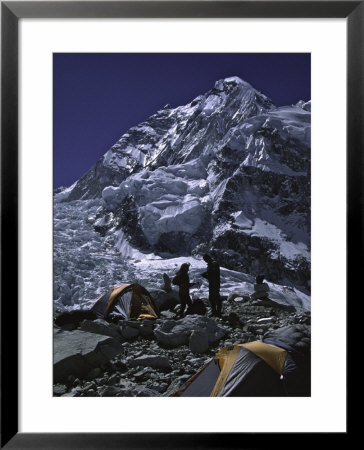 View Of Mount Nuptse From Everest Base Camp, Nepal by Michael Brown Pricing Limited Edition Print image