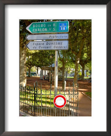 Road Signs, Burgundy, France by Lisa S. Engelbrecht Pricing Limited Edition Print image