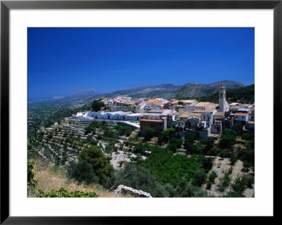 Hilltop Town Near Denia On The Costa Blanca Or White Coast Of Spain, Valencia, Spain by Johnson Dennis Pricing Limited Edition Print image