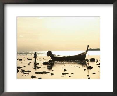 Beach Scene, Boat, Phuket, Thailand by Jacob Halaska Pricing Limited Edition Print image