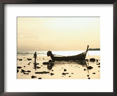 Beach Scene, Boat, Phuket, Thailand by Jacob Halaska Pricing Limited Edition Print image