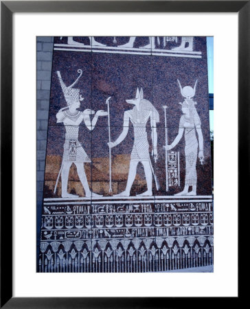 Egyptian Symbols In Pyramid Complex, Dubai, United Arab Emirates by Tony Wheeler Pricing Limited Edition Print image
