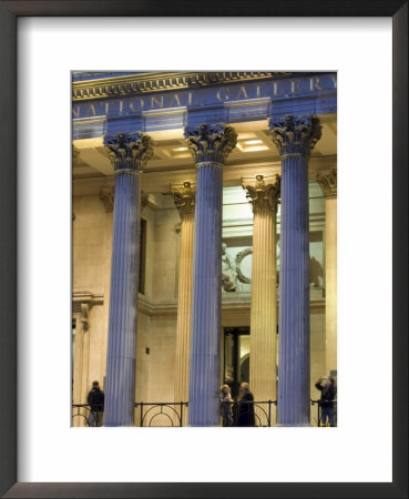 National Gallery At Dusk, Trafalgar Square, London, England, United Kingdom by Charles Bowman Pricing Limited Edition Print image