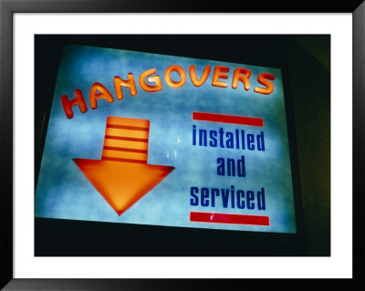 Humorous Bar Sign In Bangkok by Paul Chesley Pricing Limited Edition Print image